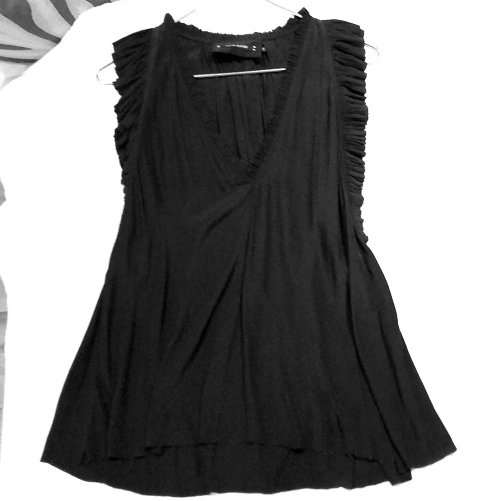 Fun ruffle top.